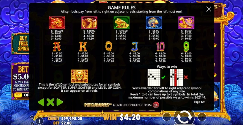 5 Lions Megaways 2 Demo Free 3