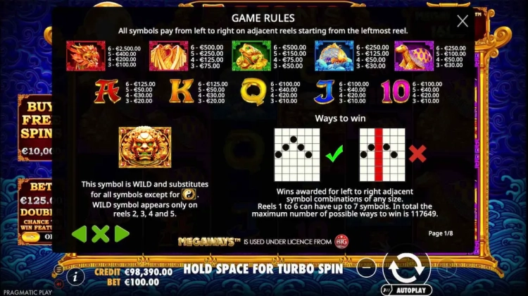 5 Lions Megaways Demo Free 3