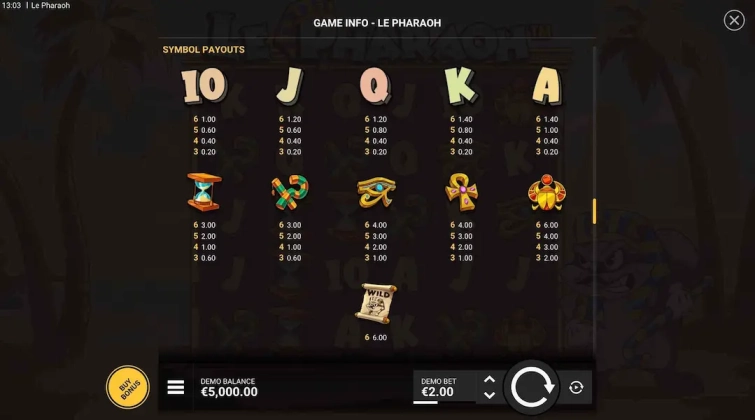 Le Pharaoh Demo Free 3