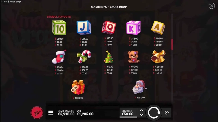 Xmas Drop Demo Free 3